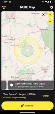 Nuke Map android App screenshot 0