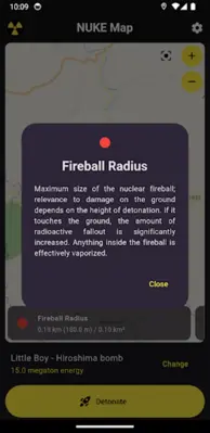 Nuke Map android App screenshot 2